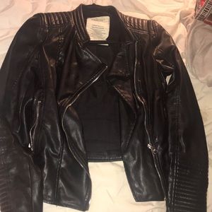 Zara leather jacket